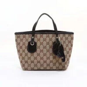 Gucci Brown Canvas Handbag GG
